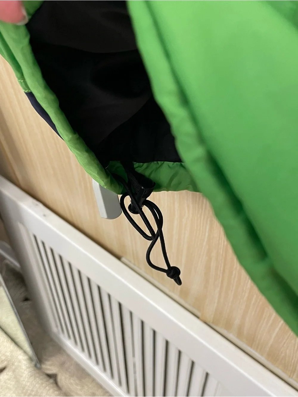 The North Face green color block jacket size medium